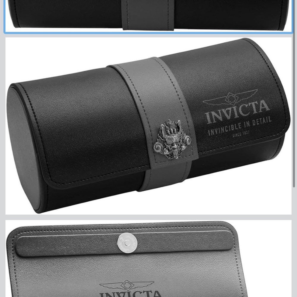 Invicta Black 3 slot watch box
